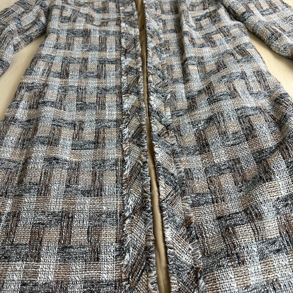 NWT Anne Klein Tweed Lined Cardigan‎ Blazer NEW Women's 4 Geometric - Picture 2 of 10